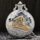 Deffrun Vintage Style Silver Case Unisex Watch 3D Design Cover Pocket Watches Deffrun Vintage Style Silver Case Unisex Watch 3D Design Cover Pocket Watches