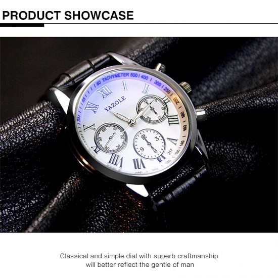 317 Men Watch Luxury Business Male Clock Quartz-Wrist Watch Leisure Fashion Leather