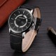ANANKE Casual Style Date Display Men Watch Genuine Leather Strap Quartz Watches