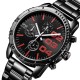 ANGELA BOS 8013G Men Watch Luxury Timer Stainless Steel Strap Male Quartz Wrist Watch