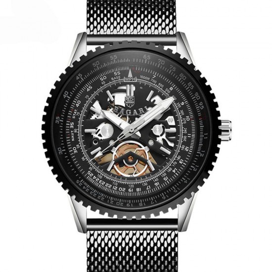 BAGARI 1680 Milan Steel Strap Quartz Watches Business Style Men Wrist Watch BAGARI 1680 Milan Steel Strap Quartz Watches Business Style Men Wrist Watch