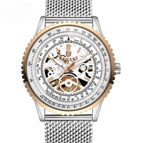 BAGARI 1680 Milan Steel Strap Quartz Watches Business Style Men Wrist Watch BAGARI 1680 Milan Steel Strap Quartz Watches Business Style Men Wrist Watch