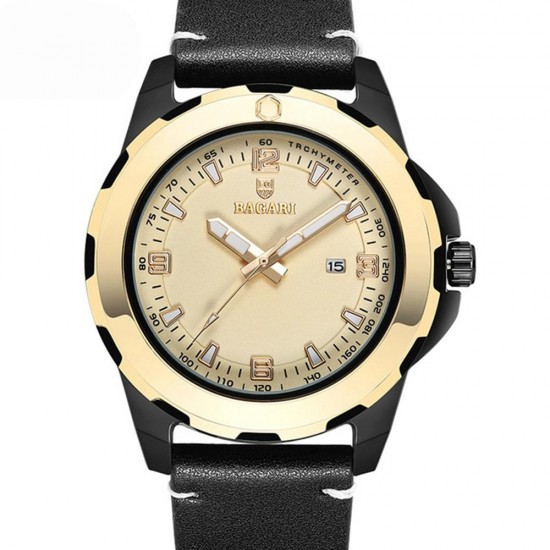 BAGARI 1689 Business Style Men Wrist Watch Luminous Date Display Quartz Watch BAGARI 1689 Business Style Men Wrist Watch Luminous Date Display Quartz Watch