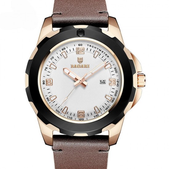 BAGARI 1689 Business Style Men Wrist Watch Luminous Date Display Quartz Watch BAGARI 1689 Business Style Men Wrist Watch Luminous Date Display Quartz Watch