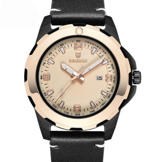 BAGARI 1689 Business Style Men Wrist Watch Luminous Date Display Quartz Watch BAGARI 1689 Business Style Men Wrist Watch Luminous Date Display Quartz Watch