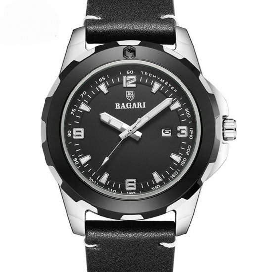 BAGARI 1689 Business Style Men Wrist Watch Luminous Date Display Quartz Watch BAGARI 1689 Business Style Men Wrist Watch Luminous Date Display Quartz Watch