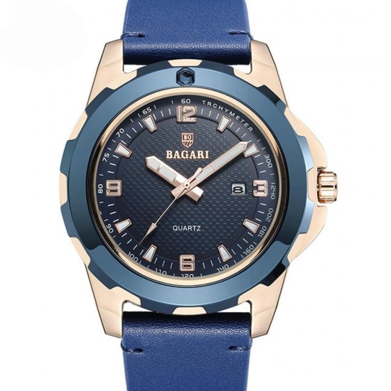 BAGARI 1689 Business Style Men Wrist Watch Luminous Date Display Quartz Watch BAGARI 1689 Business Style Men Wrist Watch Luminous Date Display Quartz Watch