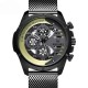 BAGARI 1802 Decorative Little Dials Quartz Watch Business Style Men Wrist Watch