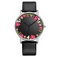 BAOSAILI B-9014 Unisex Wrist Watch Flower Picture Dial Display Quartz Watch