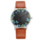 BAOSAILI B-9014 Unisex Wrist Watch Flower Picture Dial Display Quartz Watch