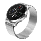 K88 Heart Rate Monitor Smart Watch Calls Messages Notification Stainless Steel Strap Watch