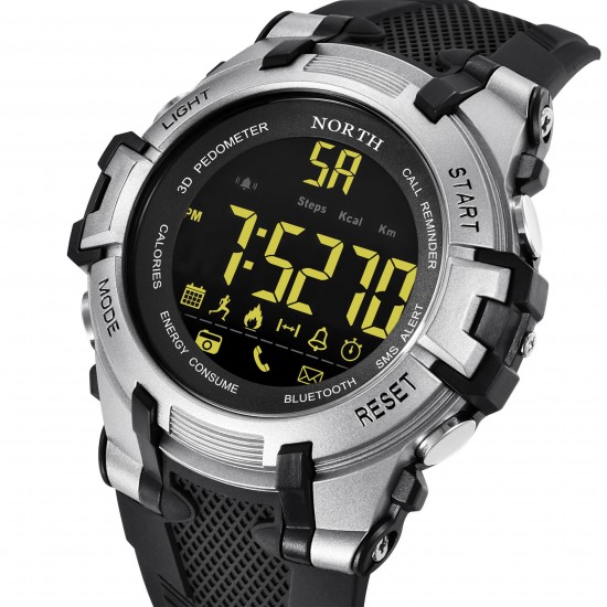 NORTH NS-2007 Calories SMS Alerts Bluetooth Watch Military Style LED Display Smart Watches NORTH NS-2007 Calories SMS Alerts Bluetooth Watch Military Style LED Display Smart Watches