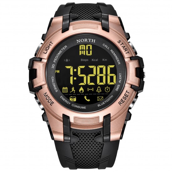 NORTH NS-2007 Calories SMS Alerts Bluetooth Watch Military Style LED Display Smart Watches