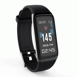 Amy Smart Bracelet Heart Rate Monitor Pedometer 0.96 Inch Color Screen IP67 Waterproof Sport Watch