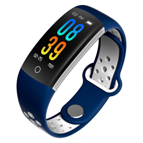 Q6 Smart Bracelet HR Blood Pressure Blood Oxygen Monitor 0.96 Color Screen Pedometer Smart Watch