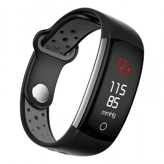 Q6 Smart Bracelet HR Blood Pressure Blood Oxygen Monitor 0.96 Color Screen Pedometer Smart Watch