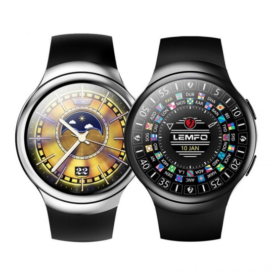 LEMFO LES2 Android 5.1 Smart Watch Heart Rate Monitor Google Map Watch Phone for Android IOS