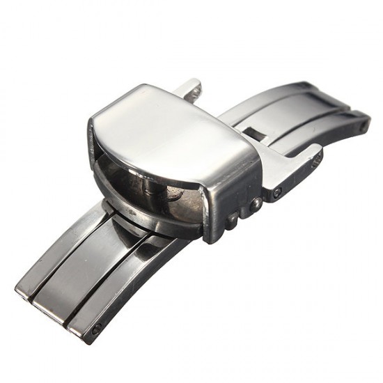 12-22mm Stainless Steel Butterfly Deployment Clasp Watch Strap Buckle