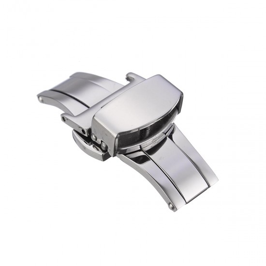 16-22mm Stainless Steel Butterfly Clasp Buckle Watch Strap Deployment Buckle