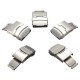 16-24mm Watch Band Strap Stainless Steel Butterfly Clasp Buckle