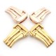 16mm/18mm/20mm Steel Folding Watch Clasp Buckle Button For Omega De Ville