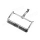 Silver Color Leather Watch Band Needle Buckle