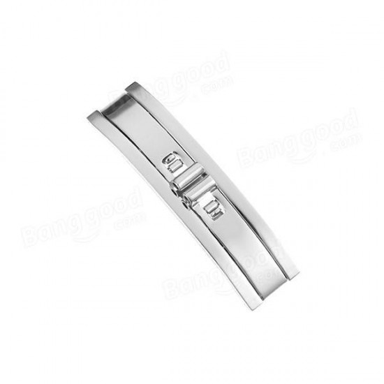 Silver Color Stainless Steel Fold Watch Band Buckle