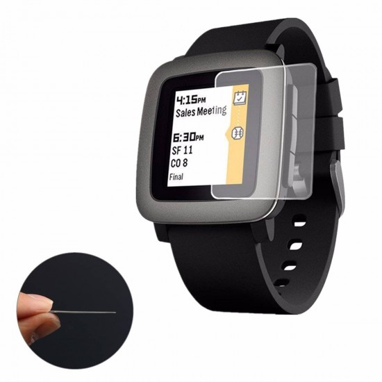 Anti-Scratch Transparent Clear Screen Protector Film Guard For Pebble Time Watch