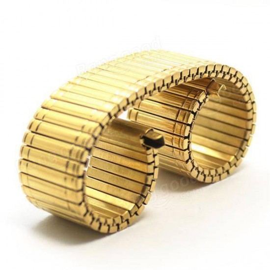 12MM 14MM 16MM 18MM Stainless Steel Golden Flexible Watch Band