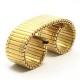 12MM 14MM 16MM 18MM Stainless Steel Golden Flexible Watch Band