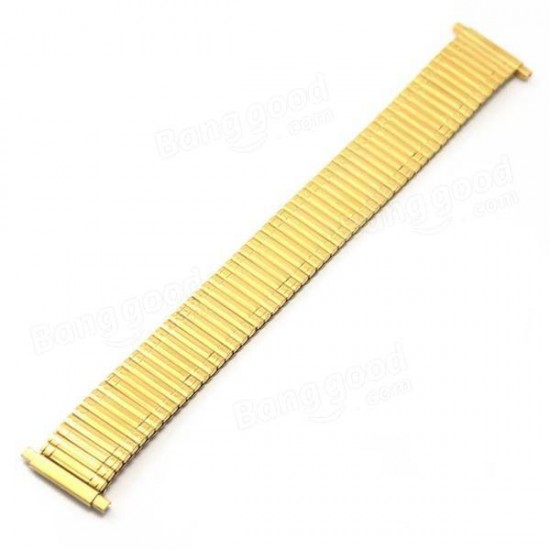12MM 14MM 16MM 18MM Stainless Steel Golden Flexible Watch Band