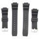 16mm Silicone Black Strap Watch Band Replacement with Pins for Casio G-Shock More Models