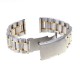 18-22mm Stainless Steel Strap Side Push Button Watch Band