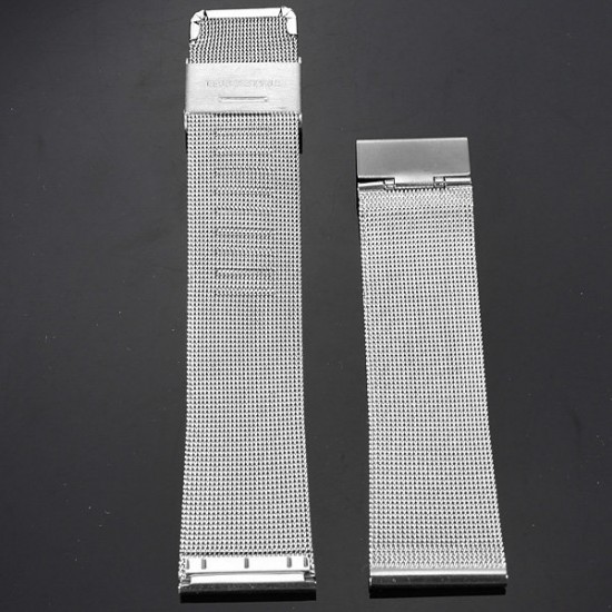 18/20/22/24mm Silver Stainless Steel Mesh Net Watch Band 18/20/22/24mm Silver Stainless Steel Mesh Net Watch Band