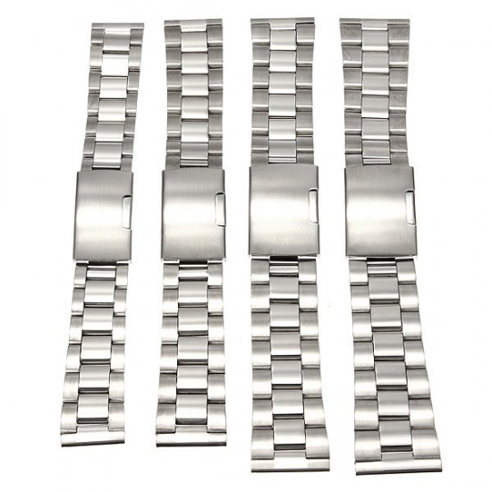 18/20/22/24mm Silver Stainless Steel Watch Band 18/20/22/24mm Silver Stainless Steel Watch Band