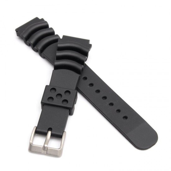 20MM/22MM Black Sport Scuba Diver Rubber Watch Band Strap For Sei ko 20MM/22MM Black Sport Scuba Diver Rubber Watch Band Strap For Sei ko
