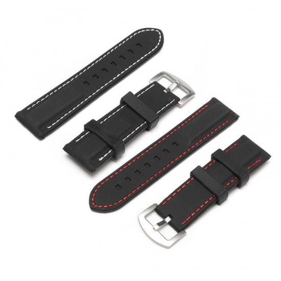 22/24mm Width Silicone Watch Band Wrist Rubber Mens Strap Sport Diver Waterproof