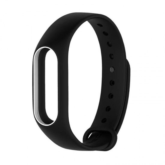 DEFFRUN Double Color Replacement Silicone Wrist Strap for XIAOMI Miband 2
