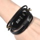 Leather Woven Bracelet Watch Band Replacement with TPU Case Cover for Xiaomi Miband 3 Leather Woven Bracelet Watch Band Replacement with TPU Case Cover for Xiaomi Miband 3