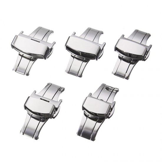 Stainless Steel Butterfly Push Button Deployment Watch Band Buckle Clasp Band Stainless Steel Butterfly Push Button Deployment Watch Band Buckle Clasp Band
