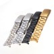 Stainless Steel Strap Side Push Button Buckle Watch Band Stainless Steel Strap Side Push Button Buckle Watch Band