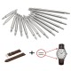 20Pcs Stainless Steel Watch Band Spring Bars Strap Link Pins 10-23mm Repair Kit