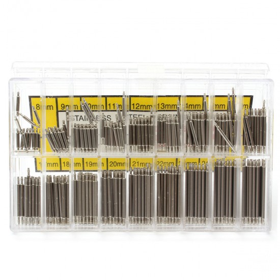 360pcs 8-25mm Watch Band Strap Link Pin Spring Bars Remover Removal Repair Tools