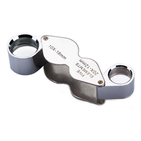 10X 20X Jeweller Loupe Magnifier Dual Magnifying Glass