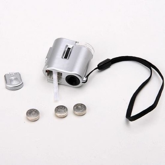 60X Microscope Loupe LED Light Magnifier Money Detector