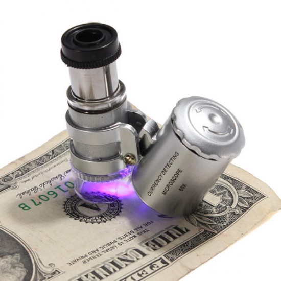 Mini Pocket LED 60X Microscope Magnifier Loupe Jewelry Mini Pocket LED 60X Microscope Magnifier Loupe Jewelry