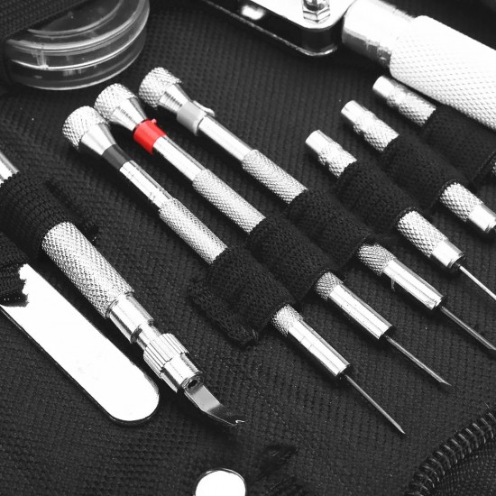 371pcs Watch Repair Tool Kit Watchmaker Opener Remover Spring Pin Bar With Case