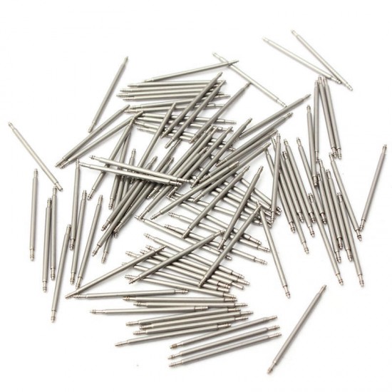 100pcs 20mm Spring Bars Watch Band Strap Link Spare Pins Repair Tool