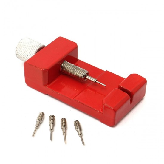 11PCs Watch Strap Holder Link Pin Remover Hammer Spring Bar Pins Repair Tool Kit