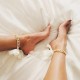 1 Pc Fashion Anklet Sexy Barefoot Sandals Thick Gold Chains Ribbon Bracelet Anklet for Women